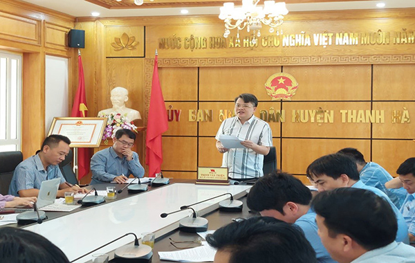 Thường trực HĐND huyện Thanh Hà, Hải Dương tổ chức hội nghị liên tịch thống nhất nội dung, chương trình Kỳ họp thứ 6 - ẢNH  NGỌC HÀ